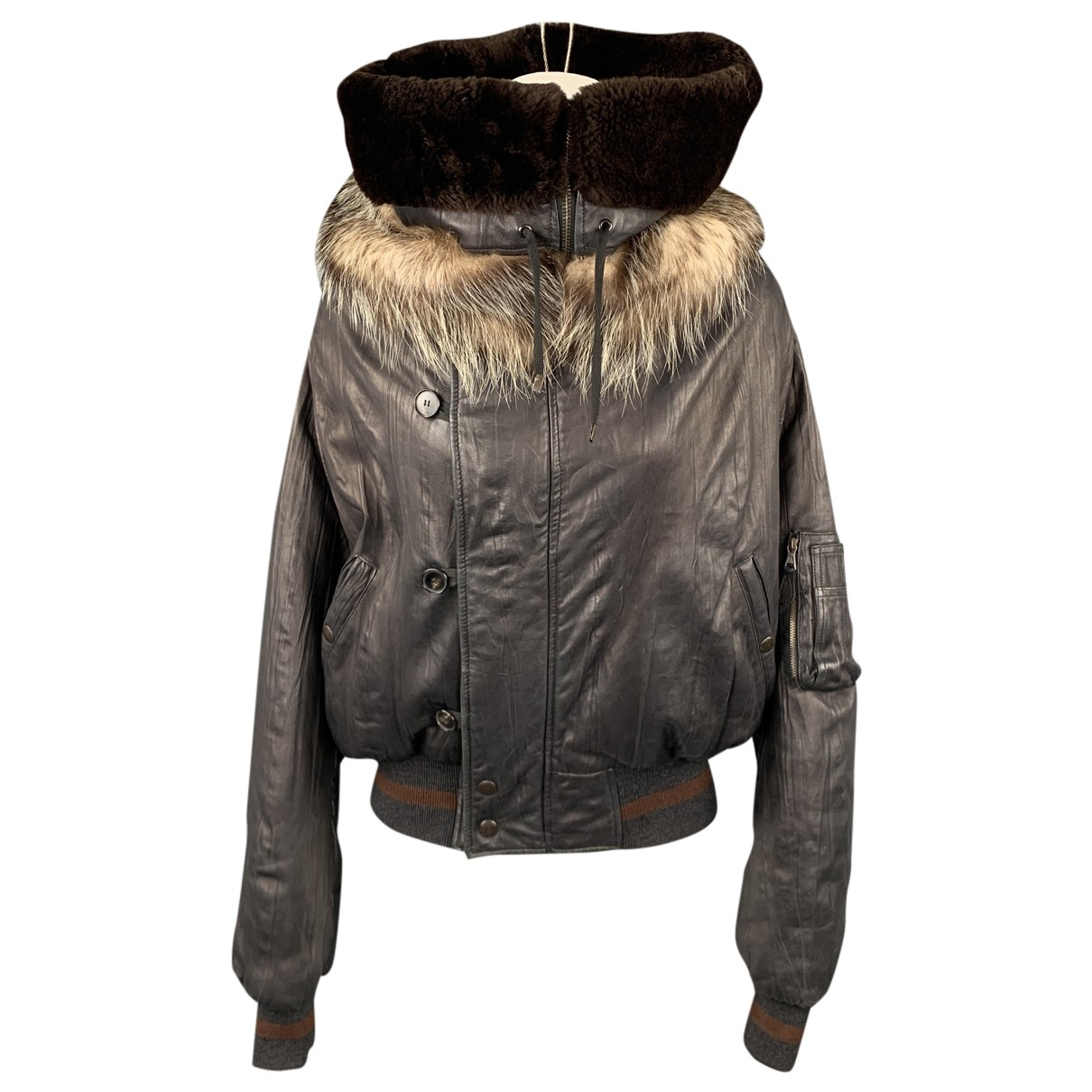 Leather short vest Jean Paul Gaultier 